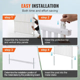 1.22m W x 1.22m H Vinyl Privacy Fence Panels, Air Conditioner Fence, Outdoor Privacy Screens for V952-PVCYSWLMB48X9JS2HV0