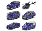 6Pcs Engineering Vehicle Simulate Gifts 1/58 Scale Boy and Girls Interactive Play Pull Back Car for V1263-JX-1256
