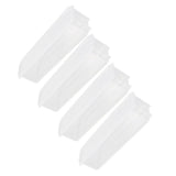 4-Pack Plastic Keeping Storage Boxes, Translucent PP Food Containers for Kitchen and Family Use V1370-AZ4-15280