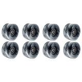 8 Pcs Roller Skate Wheels with Bearings for Double Row Skating and Skateboard 32mm x 58mm 82A,Black V1366-AZ2-W-15710