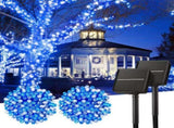 Solar String Lights Outdoor, 2 Pack LED Solar Outdoor Lights Solar Fairy Lights with 8 Lighting V1107-124-87116-BLU4