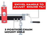 Engine Leveler Balancer 907kg Load Shop Crane Hoist Chain Lift Loading Leveller V379-ENGLEVLR200004