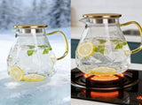 Thickened Diamond Glass Water Bottle, Large-capacity Beverage Pitcher, Crystal-clear Design for Easy V1192-AZ-W-24303
