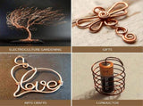99.9% Dead Soft Copper Wire, 20 Gauge 0.8u202fmm Diameter, 328 Feet / 100u202fM, 1 Pound Spool V1370-AZ4-07757