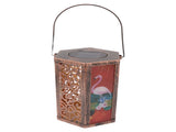 Garden Hanging Lights Waterproof LED Decorative Lighting Hexagonal Bird Pattern Lantern for Home V1294-YM0521-3119230045311