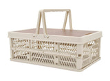 Camping Picnic Basket Foldable Large Capacity Multifunction Handheld Camping Basket Camping V1294-YM0706-3117230133912
