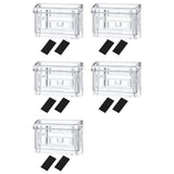 5X Outdoor Business Card Holder Wall Mount Acrylic Business Card Box Included Clear Holder Peel and V1366-AZ2-W-14577