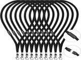 Breakaway Neck Lanyards Key Chain - Black Badge Lanyards or ID Badge Holders, Comortable Neck Straps V1259-DP01-F-377
