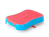 4-in-1 Slow Feeder Dog Bowl - Blue Bowl and Warm Ocean Red Lickmat V1023-SF-4IN1-BL