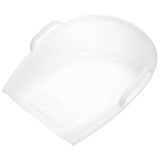 White Plastic Dustpan with Ergonomic Handle for Efficient Waste Transfer V1192-AZ-W-31311