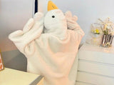 Cozy Oversized Blanket Hoodie, Fleece Wearable Blanket with Feet and Slippers, Ideal for Winter V1192-AZ-W-24247