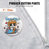 VEVOR 3" 75mm Button Badge Parts Supplies for Button Maker Machine 200 Sets V952-XZGSLH75MM200W5SAV0