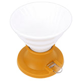 Pour Over Coffee Dripper Heat Proof Portable Ceramic Immersion Dripper for Manual Brew Maker Yellow V1294-YM0901-3118250197912