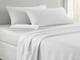 750 Thread Count Pure Cotton Queen Bed Sheet Set 4 Piece Gift Pack - White MAN-75TC-QN-WH