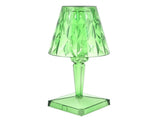 LED Crystal Table Lamp Transparent Prism Dimmable Desk Lamp USB Charging Indoor LightingGreen V1294-YM0901-3119210122314