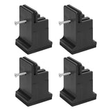 4pcs Adjustable Furniture Risers with Screw Clamp Rubber Bed Couch Risers for Heavy Duty Furniture V1294-YM0626-3117220279313