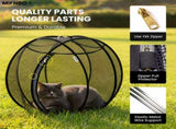 Portable Foldable Pet Playpen Pop Up Mesh Tent for Small Cats Dogs Rabbits Guinea Pigs Indoor V1341-ZY-F645MYCG-BLACK