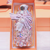 Pink Baby Bear Handmade Luxury Diamond Insulated Water Bottle Bling Rhinestone 304 Stainless Steel V888-ELOSUNG49986