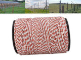 500M White&Red Electric Livestock Fence Wire Stainless Steel Conductive Rope V1294-YM0901-JYA01100
