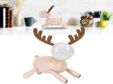LED Night Light Cartoon Deer-Shaped Table Lamp 1200mAh USB Charging Bedroom DecorationLight Brown V1294-YM0721-3119210002012