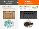 Black Adjustable Polypropylene Kitchen Drawer Organizer 8 Compartments, Large Capacity, Easy to V888-ELOSUNG17726