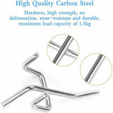 60 Pcs Metal Wall, 5 and Hardware Stores Supermarket Shelves Hooks for Panels Mounted V1237-MS-626-242