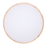 LED Flush Mount Ceiling Light Wooden 3000K to 6500K Dimmable Round Ceiling Light Fixture with Remote V1294-YM0901-3119250024911