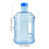 Mineral Water Bottle Plastic Jug Blue Reusable Portable Water Storage Tub for Camping V1366-AZ2-W-17176