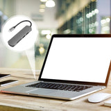 Grey USB 3.0 Hub with 5 Ports for Computer, Supports External Hard Drives, Phones, and Multiple V1366-AZ2-W-17182