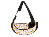 Size L Yellow Dog Pattern Lightweight Single Shoulder Pet Sling Bag - Stylish Durable Oxford Fabric V888-ELOSUNG17338