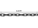 Chain Sling, 8 mm x 1m Chains with Hooks, G80 Engine Chain Hoist Lifts, 5 Ton Load Capacity V952-GLSJG80SZGL8MMX1MV0