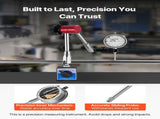 Dial Test Indicator with Magnetic Flexible Base Stand, 0.03 mm Accuracy, 0-25.4mm Range, Fine V952-NJCLGJGJDBFBE9F6A001V0