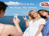 Handheld Pocket Camera 2.5K UHD, 180&deg Rotating Lens, Fill Light, 2000mAh Battery, No App Needed, V1107-CS-BXSSXJB