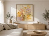 Wildflower Veil Floating Frame Canvas Wall Art - Portrait - 60W x 120H cm - White V767-PP-WV-60120-FW