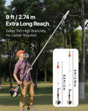Gas Pole Saw, 25CC 2 Stroke Gas Powered Pole Saws 20.3 cm Cutting Bar, Cordless Tree Trimmer V952-ECCYJCS8INCH86J0A002V0