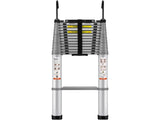 Telescoping Ladder, 563.9CM Aluminum One-button Retraction Collapsible Extension Ladder, 400 LBS V952-SSLTQ185190KGN6RJV0