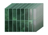 Artiss 3D Peel and Stick Wall Tiles Self Adhesive LinearGrid Backsplash 10 Sheets, Green PST-546-GN