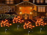 Solar Maple Leaf Branch Lights with 20 Warm LEDs, 8 Lighting Modes & IP65 Waterproof, Auto On/Off V1341-ZY-3Z3RS7QU-1PCS-PUMPKIN-SMALLMAPLE