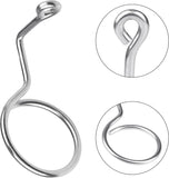 Xadnitu 50 Pieces 2" Diameter Screw Mount Bridle Rings, Heavy Duty and Wire Support, Metal V1258-DP02-F-298