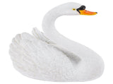 Resin Simulation Floating White Swan Figurine Ornament for Landscape Yard Gardening Decoration V1294-YM0901-3111200121111