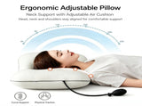 Blue Airbag Adjustable Cervical Neck Support Pillow - All Reason High Resilient Ergonomic Bed V888-ELOSUNG55132-1