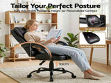 Artiss Massage Office Chair Executive Computer Gaming Chairs Black PU Leather MOC-09M-2P-BK