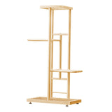 4-Tier Display Shelf Flower Pots Rack Plant Stand Potting Ladder Planter Stand Heavy Duty Storage V1294-YM0901-H38344G