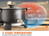 Wax Melter for Candle Making, 5 Liter Large Electric Wax Melting Pot Easy Pour Spout, 4-level V952-RLTYT55L1200WY345V3