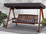 Gardeon Wooden Swing Chair Garden Bench Canopy 3 Seater Outdoor Furniture ODF-GSC-W3S-CC-ABC