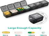 Monthly Pill Organizer 28 Day 4 Week Large Capacity BPA Free PP Plastic Travel Pill Box With V1237-ZY-807-165