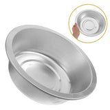 Large Dishwashing Tub for Household Use in Silver Aluminum Round Bowl 1Pack V1369-AZ3-W-23299