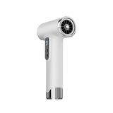 White Wireless Rechargeable Hot & Cold Hair Dryer - Lightweight Portable Blow Dryer with Blue Light V888-ELOSUNG49526