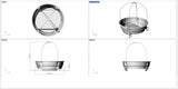2.5m Smart Electric Power Round Transparent Boat V1184-5-PERSON-SMART-ELECTRIC-POWER-ROUND-TRANSPARENT-BOAT