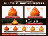 Bring the cozy, flickering charm of a realistic flame to any space with this portable LED flame V1341-ZY-DSX567RE-ORANGE-2PCS